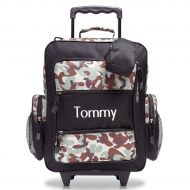 Personalized Rolling Luggage for Kids  Classic Camo & Black Design, 5 x 12 x 16.75H, By Lillian Vernon