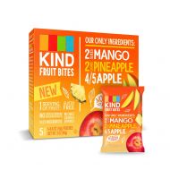 KIND Fruit Bites Fruit Snacks, Mango Pineapple Apple, No Sugar Added, Gluten Free, .6oz, 40 Count