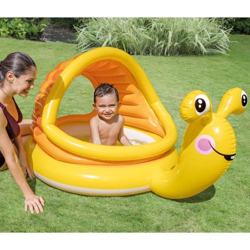 인텍스 Intex - Lazy Snail Shade Baby Pool, Yellow