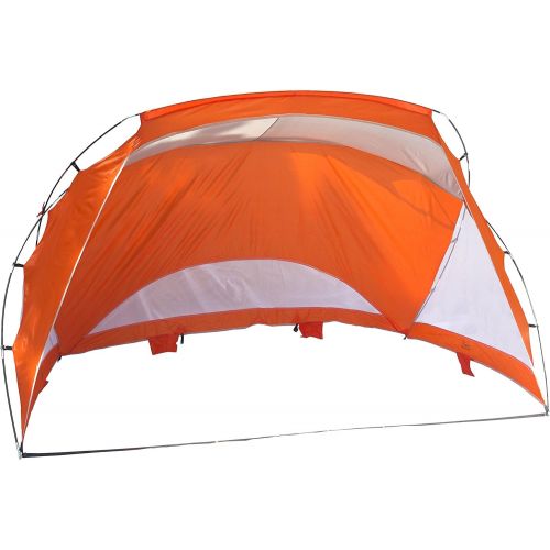  Texsport Portable Easy Up Outdoor Beach Cabana Tent Sun Shade Shelter - Lightweight and Compact Brilliant Orange, 9 x 6 x 68
