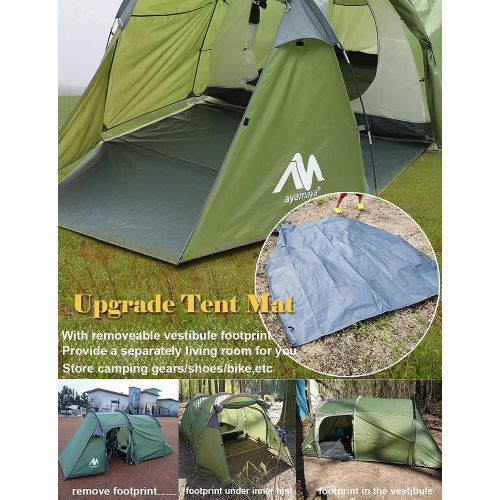  AYAMAYA Camping Tunnel Tent and 2 Person Backpacking Tent