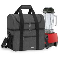 Luxja Carrying Case for 64 oz. Vitamix Blender, Travel Bag for Vitamix Blender and Accessories (Compatible with 64 oz. Vitamix Blender), Black