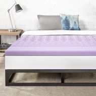 Best Price Mattress Queen 3 Inch 5-Zone Memory Foam Bed Topper with Lavender Infused Cooling Mattress Pad