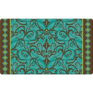 Toland Home Garden Damask 18 x 30 Inch Decorative Floor Mat Classic Swirl Design Pattern Doormat