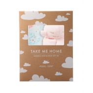 Angel Dear Swaddle and Blankie Gift Set, Jellyfish with Pink Whale