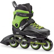 Rollerblade Cyclone Kids Unisex Size Adjustable Inline Skate, Black and Acid Green, High Performance Inline Skates