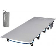 MARCHWAY Ultralight Folding Tent Camping Cot Bed, Portable Compact for Outdoor Travel, Base Camp, Hiking, Mountaineering, Lightweight Backpacking (Grey)