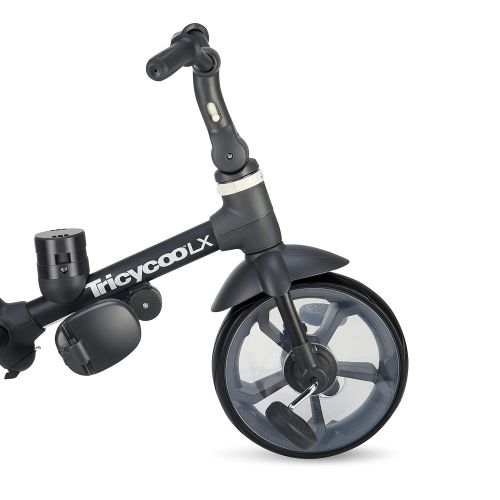  [아마존베스트]Joovy Tricycoo LX Kids Tricycle, Push Handle, Adjustable Seat, 8 Stages, Black