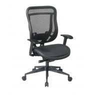 Space Seating SPACE Seating Breathable Mesh High Back and Seat, Ultra 2-to-1 Synchro Tilt Control, Seat Slider and Gunmetal Finish Executive Chair