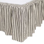 VHC Brands Farmhouse Ashmont Grey Bed Skirt, Twin