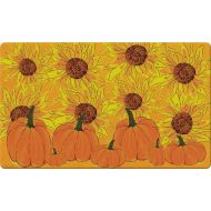 Toland Home Garden Sunflowers and Pumpkins 18 x 30 Inch Decorative Fall Floor Mat Autumn Harvest Doormat