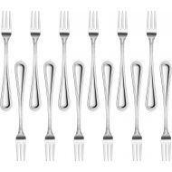 [아마존베스트]New Star Foodservice 58680 Stainless Steel Rose Pattern Oyster Fork, 5.8-Inch, Set of 12…
