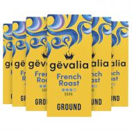 Gevalia French Roast Ground Coffee (12 oz Bags, Pack of 6)