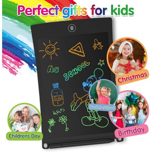  [아마존베스트]GUYUCOM LCD Writing Board 8.5 Inch Electronic Writing Tablet with Brighter Screen, Erasable and Anti-Clearance Function, Educational Toy Gift for Boys (Girls Black)