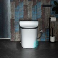 WOODBRIDGE B0930S Smart Bidet Toilet,1.28 GPF Dua Flush, Auto Open & Close, Auto Flush,Foot Sensor Operation, 1000 Gram MaP Flushing Score,LED Display, Chair Height Design and Cleaning Foam Dispenser