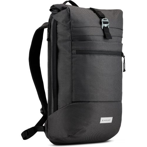  HEIMPLANET Original HPT Carry Essentials - COMMUTER PACK 18L Roll-Top everyday Backpack with 15 Laptop compartment and side quick access Supports 1% for The Planet (Black/Castleroc