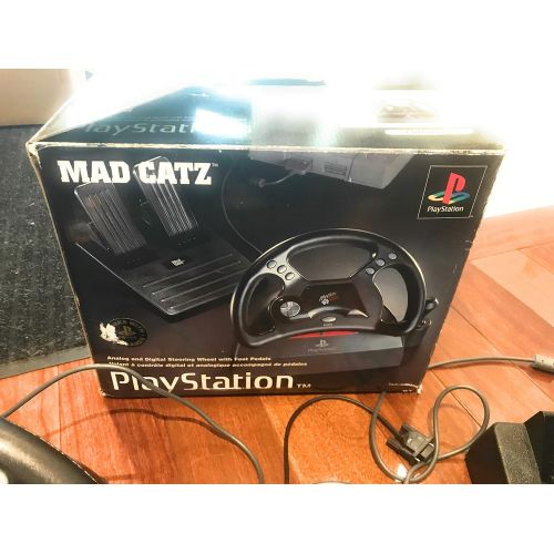 소니 Sony Mad Catz Dual Force Racing Wheel and Pedals for Playstation