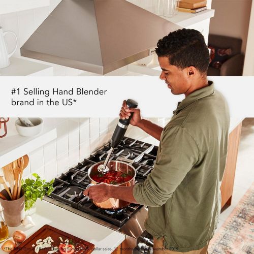 키친에이드 [아마존베스트]KitchenAid KHBBV53BM Cordless Hand Blender, 8 inch, Black Matte