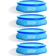 Intex Easy Set 10ft x 30ft x 30in Above Ground Inflatable Round Pool (4 Pack)