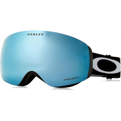 오클리 Oakley Flight Deck XM Snow Goggles, Matte Black, Prizm Sapphire Iridium, Medium