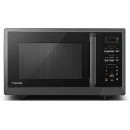 Toshiba ML2-EM09PA(BS) Microwave Oven with 6 Auto Menus, Position-Memory Turntable, Eco Mode, and Sound On/Off function, 0.9Cu.ft/900W, Black Stainless Steel