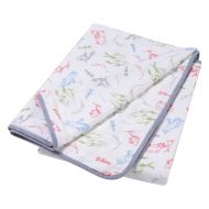 Trend Lab Dr. Seuss New Fish Luxe Muslin Blanket, Red/Blue/Green/Gray/White