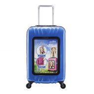 Travelers Club Luggage 20 Personalized Carry On W/360 Degree 4-Wheel System, Silver