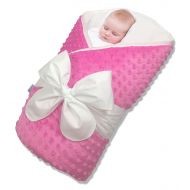 Dodo Bundlebee Baby Minky Wrap/Swaddle/Blanket - Built-in Organic Infant Pad - Perfect for Bassinet and...