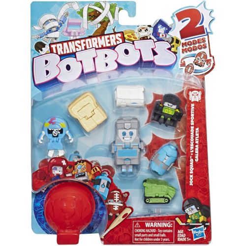 트랜스포머 Transformers E4144 Botbots Toys Series 1 Jock Squad 8 Pack -- Mystery 2-in-1 Collectible Figures!