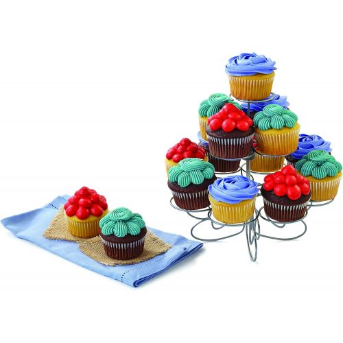  Wilton Cupcakes N More Small Cupcake Stand - Metal Dessert Stand