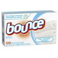 Bounce Free & Sensitive Fabric Softener Sheets 120 Count (Pack of 3)