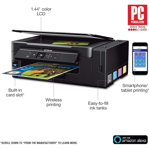 엡손 Epson Expression ET-2650 EcoTank Wireless Color All-in-One Small Business Supertank Printer with Scanner and Copier