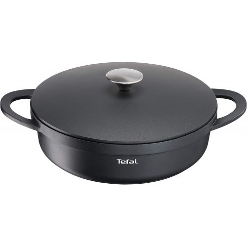 테팔 Tefal Trattoria Serving pan with cast lid, 28cm, Black