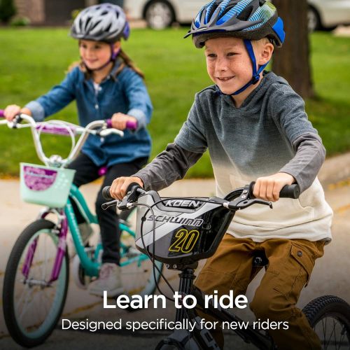  Schwinn Koen & Elm Toddler and Kids Bike, 20-Inch Wheels, Training Wheels Not Included, Red