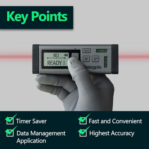  [무료배송]구매줘홈즈 맥파이 양방향 레이저 거리측정기 VH-80 Laser Distance Measurer With Multiple Measurement Units  Multifunctional Measuring Device For Fast, Precise & Professional