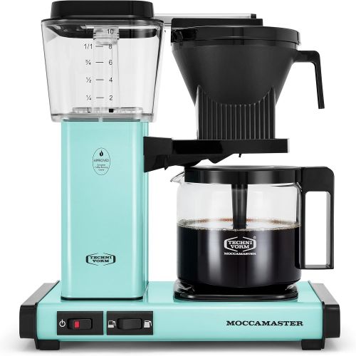  Technivorm Moccamaster Moccamaster 53934 KBGV Select 10-Cup Coffee Maker, Turquoise, 40 ounce, 1.25l