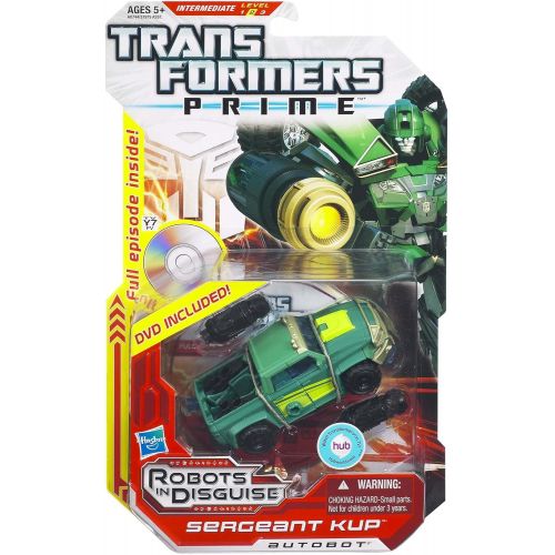 트랜스포머 Transformers Prime Robots in Disguise Deluxe Action Figure Sergeant Kup [Snap-On Cannons!]