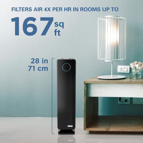  Germ Guardian True HEPA Filter Air Purifier with UV Light Sanitizer, Eliminates Germs, Filters Allergies, Pollen, Smoke, Dust, Pet Dander,Mold,Odors,Quiet 28in 3-in-1 Air Purifier