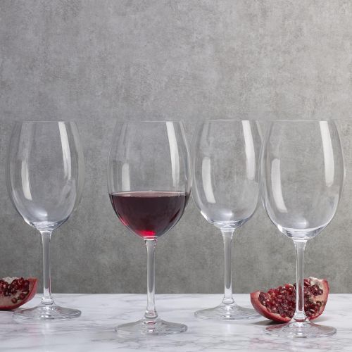  [아마존베스트]Mikasa Julie Bordeaux Wine Glass, 21.5-Ounce, Set of 4
