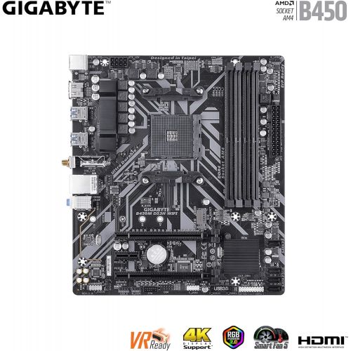 기가바이트 GIGABYTE B450M DS3H WiFi-Y1 (AM4//AMD/B450/mATX/SATA 6GB/s/USB 3.1/HDMI/Wifi/DDR4/Motherboard)