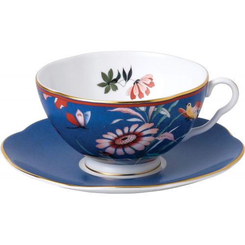  Wedgwood Paeonia Blush Teacup & Saucer Set Blue