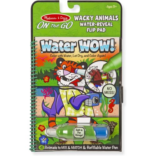  Melissa & Doug Water Wow! Wacky Animals Water Reveal Flip Pad