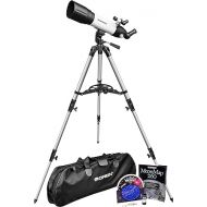 Orion StarBlast 90mm Altazimuth Travel Refractor Telescope Kit - Portable Beginner Telescope Kit with Tripod, Accessories, and Rugged Carry Case