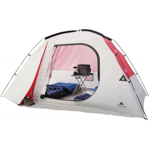 오자크트레일 OZARK Trail Family Cabin Tent (White/Red, 6 Person)