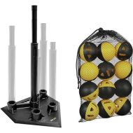 SKLZ 5-Position Tee and Impact Practice Balls 12 Pack Bundle, A Comprehensive Training Kit That Can Help You Improve Your Batting Skills.