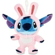 Disney's Stitch, Dressed as a Bunny Easter Plush Clip 5.9 inches Tall, Blue, Pink, Basket Stuffer