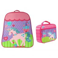 Stephen Joseph Girls Unicorn Backpack and Lunch Box with Activity Pad