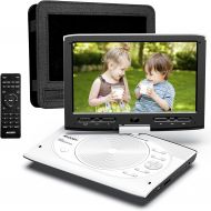 [아마존베스트]MYDASH Portable DVD Player 12.5 for Car, Kids DVD Player with 10.1 HD Swivel Screen,5 Hrs Rechargeable Battery, Sync to TV Screen, Car Headrest Mount Provided, Exclusive Button Des