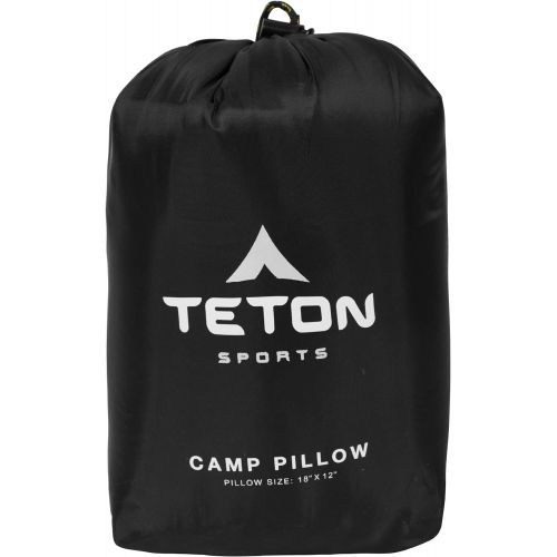  TETON Sports Camp Pillow; Great for Travel, Camping and Backpacking; Washable,