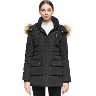 Orolay Womens Thickened Down Jacket Winter Coat Puffer Jacket with Fur Hood